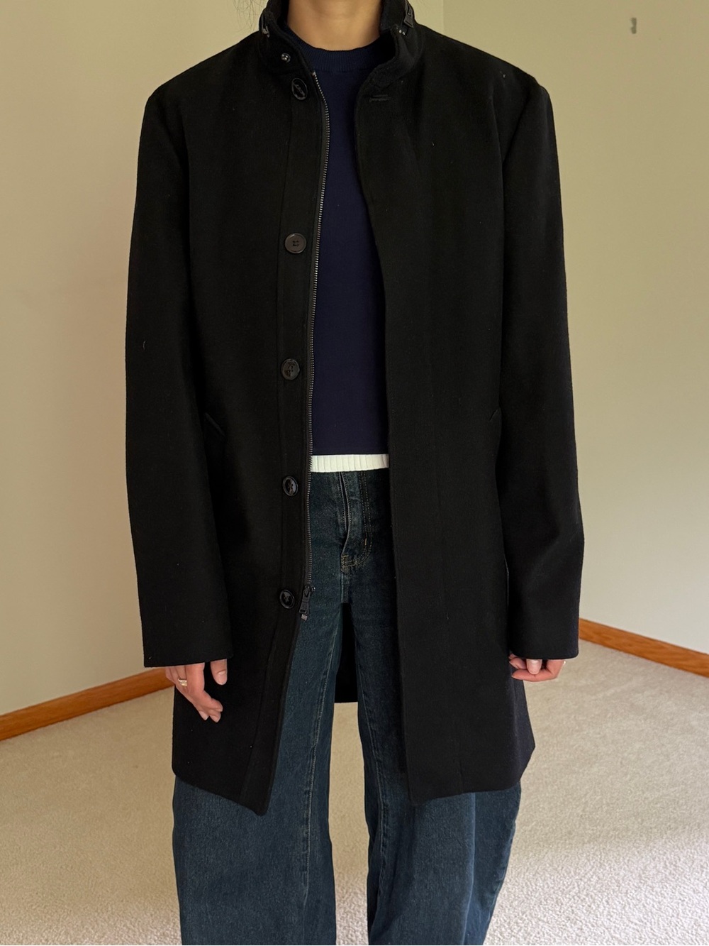 Men’s Black Express Overcoat